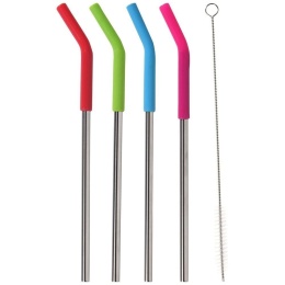Zestaw wielorazowych słomek do napojów 5-ele EXCELLENT HOUSEWARE 151405