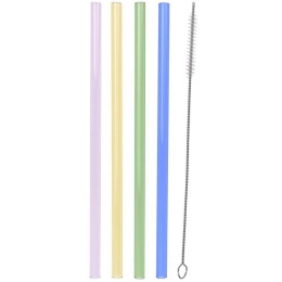 Zestaw wielorazowych słomek do napojów 5-ele EXCELLENT HOUSEWARE 151407