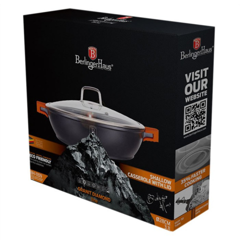 GARNEK BERLINGER HAUS GRANIT DIAMOND 3L / 28CM BH-1109 GARNEK BERLINGER HAUS GRANIT DIAMOND 3L / 28CM BH-1109