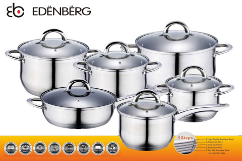 GARNKI EDENBERG JUMBO 12 ELE. EB-4001 GARNKI EDENBERG JUMBO 12 ELE. EB-4001