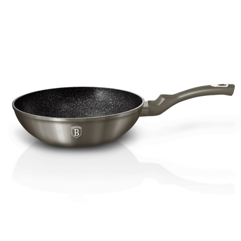 WOK GRANITOWY 28CM BERLINGER HAUS METALLIC LINE CARBON BH-1245-N WOK GRANITOWY 28CM BERLINGER HAUS METALLIC LINE CARBON BH-1245-N