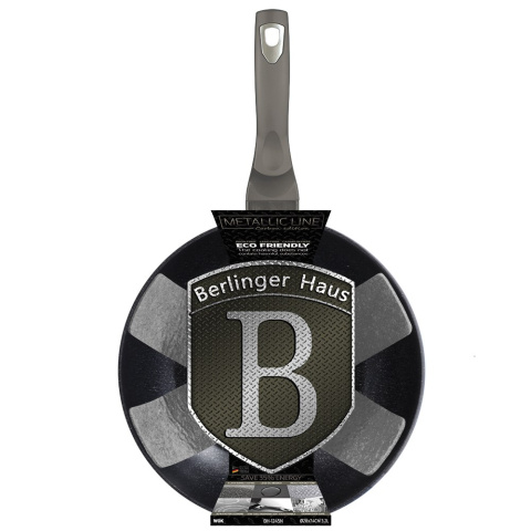 WOK GRANITOWY 28CM BERLINGER HAUS METALLIC LINE CARBON BH-1245-N WOK GRANITOWY 28CM BERLINGER HAUS METALLIC LINE CARBON BH-1245-N
