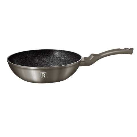WOK GRANITOWY 28CM BERLINGER HAUS METALLIC LINE CARBON BH-1245-N WOK GRANITOWY 28CM BERLINGER HAUS METALLIC LINE CARBON BH-1245-N