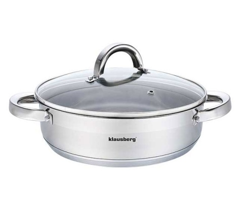 Garnek stalowy niski 4.5L 26cm KLAUSBERG KB-7173 (PROM)