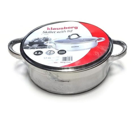Garnek stalowy niski 4.5L 26cm KLAUSBERG KB-7173 (PROM)