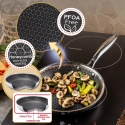 Patelnia stalowa z powłoką non-stick honeycomb, 20 cm, PFOA-Free KLAUSBERG KB-9021