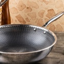 Patelnia stalowa z powłoką non-stick honeycomb, 28 cm, PFOA-Free KLAUSBERG KB-9024