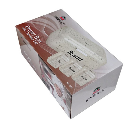 CHLEBAK W ZESTAWIE Z 3 POJEMNIKAMI KiNGHOFF KH-1073 CHLEBAK W ZESTAWIE Z 3 POJEMNIKAMI KiNGHOFF KH-1073