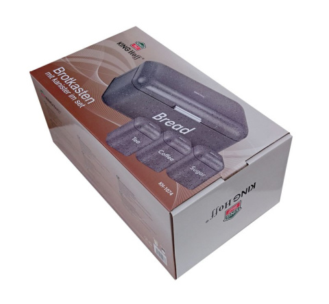 CHLEBAK W ZESTAWIE Z 3 POJEMNIKAMI KiNGHOFF KH-1074 CHLEBAK W ZESTAWIE Z 3 POJEMNIKAMI KiNGHOFF KH-1074