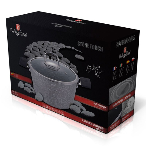 GARNEK BERLINGER HAUS 2.7L 20CM GRAY STONE TOUCH BH-1151 GARNEK BERLINGER HAUS 2.7L 20CM GRAY STONE TOUCH BH-1151