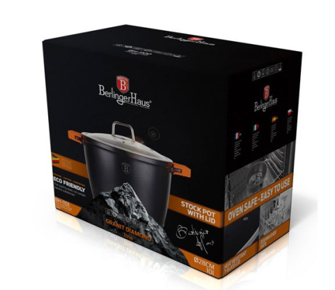 GARNEK BERLINGER HAUS GRANIT DIAMOND 10L / 28CM BH-1101 GARNEK BERLINGER HAUS GRANIT DIAMOND 10L / 28CM BH-1101