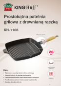 PATELNIA GRILL ŻELIWNA 26cm KiNGHOFF KH-1108