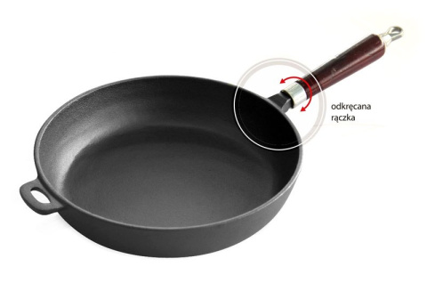 PATELNIA ŻELIWNA 28cm KiNGHOFF KH-1119 PATELNIA ŻELIWNA 28cm KiNGHOFF KH-1119