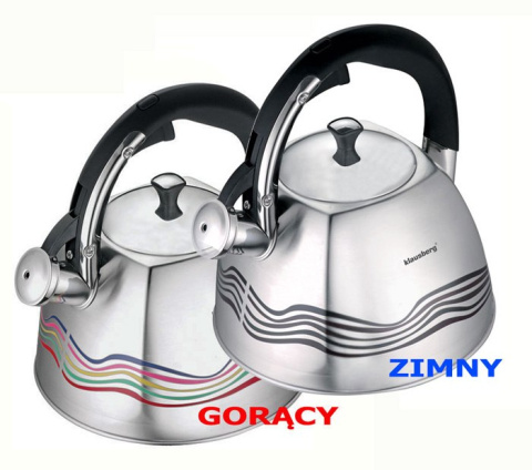 CZAJNIK STALOWY THERMO INDICATOR 3.0L KLAUSBERG KB-7099 CZAJNIK STALOWY THERMO INDICATOR 3.0L KLAUSBERG KB-7099