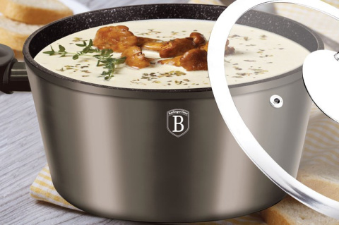 GARNEK 2.5L 20CM BERLINGER HAUS METALLIC LINE CARBON BH-1234-N GARNEK 2.5L 20CM BERLINGER HAUS METALLIC LINE CARBON BH-1234-N