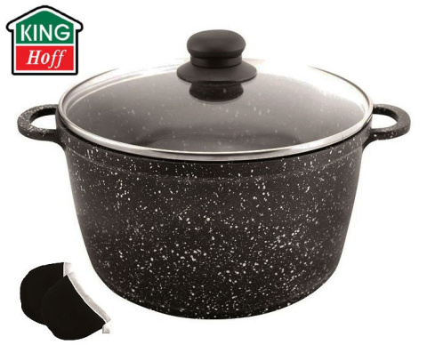 GARNEK GRANITOWY 3.2L / 24CM KiNGHOFF MARMO KH-3966 GARNEK GRANITOWY 3.2L / 24CM KiNGHOFF MARMO KH-3966