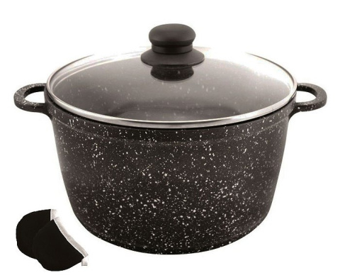 GARNEK GRANITOWY 3.2L / 24CM KiNGHOFF MARMO KH-3966 GARNEK GRANITOWY 3.2L / 24CM KiNGHOFF MARMO KH-3966