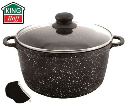 GARNEK GRANITOWY 5.5L / 28CM KiNGHOFF MARMO KH-3967 GARNEK GRANITOWY 5.5L / 28CM KiNGHOFF MARMO KH-3967
