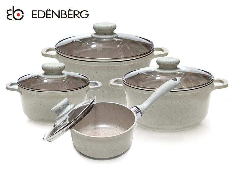 GARNKI MARMUROWE EDENBERG CREME 8 ELE EB-9182 GARNKI MARMUROWE EDENBERG CREME 8 ELE EB-9182