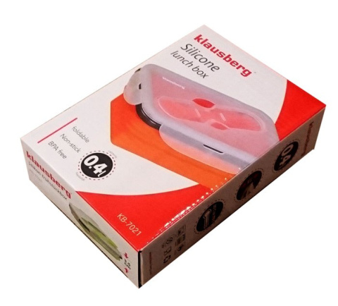 POJEMNIK LUNCHBOX SILIKONOWY 400ml 1-KOMOROWY KLAUSBERG KB-7021 POJEMNIK LUNCHBOX SILIKONOWY 400ml 1-KOMOROWY KLAUSBERG KB-7021