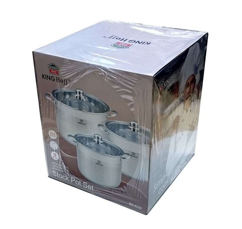 GARNKI KiNGHOFF 6 ELE 9L/ 7L/ 5L KH-4310 GARNKI KiNGHOFF 6 ELE 9L/ 7L/ 5L KH-4310
