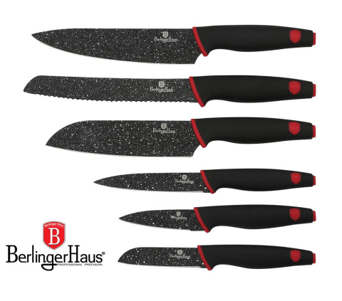 ZESTAW NOŻY 6 ELE. BERLINGER HAUS BLACK STONE TOUCH BH-2114 ZESTAW NOŻY 6 ELE. BERLINGER HAUS BLACK STONE TOUCH BH-2114