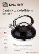 CZAJNIK 3.0L KiNGHOFF GOLD KH-1067