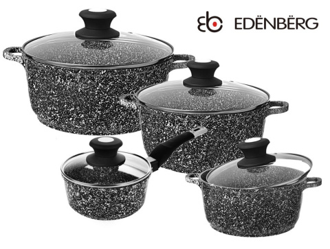 GARNKI GRANITOWE EDENBERG MARBLE 8 ELE EB-9160 GARNKI GRANITOWE EDENBERG MARBLE 8 ELE EB-9160