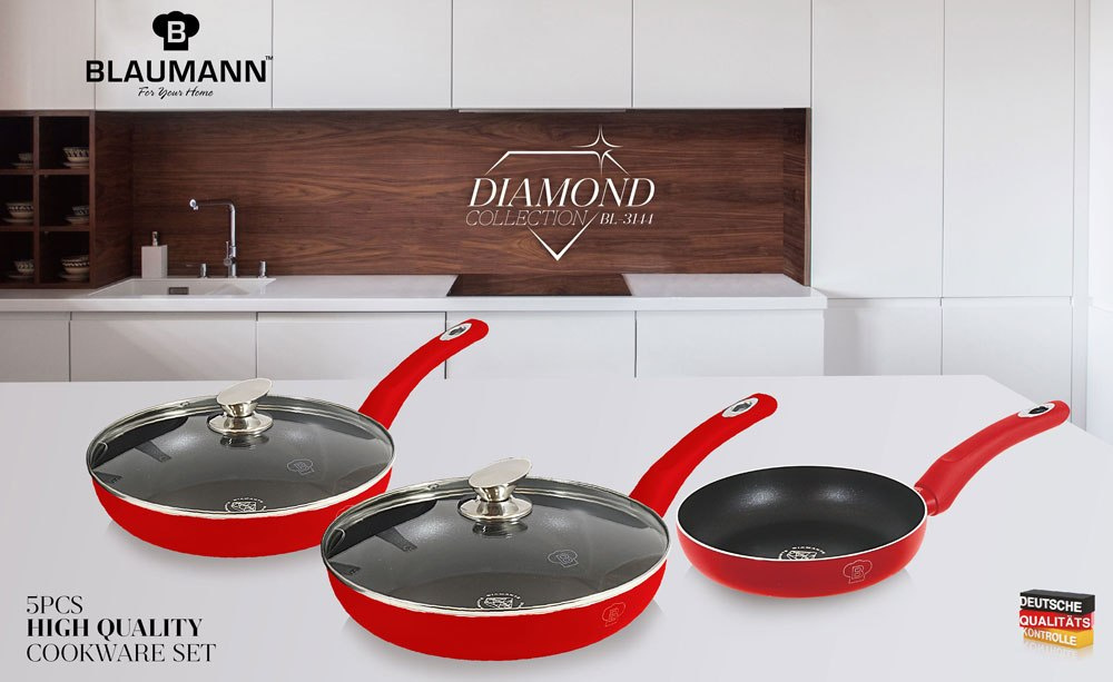 KOMPLET PATELNI BLAUMANN DIAMOND 5 ELE 20/24/28CM BL-3144 KOMPLET PATELNI BLAUMANN DIAMOND 5 ELE 20/24/28CM BL-3144