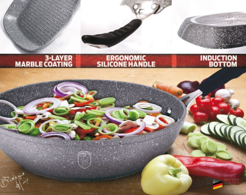 PATELNIA BERLINGER HAUS 24CM GRAY STONE TOUCH BH-1146-N PATELNIA BERLINGER HAUS 24CM GRAY STONE TOUCH BH-1146-N