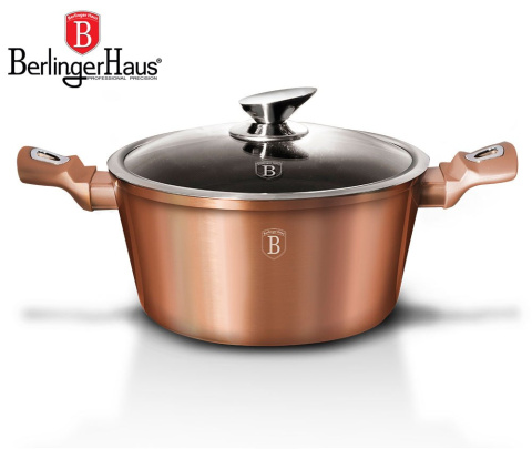 GARNEK 2.5L 20CM BERLINGER HAUS METALLIC LINE ROSE GOLD BH-1514-N GARNEK 2.5L 20CM BERLINGER HAUS METALLIC LINE ROSE GOLD BH-1514-N