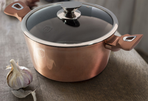 GARNEK 2.5L 20CM BERLINGER HAUS METALLIC LINE ROSE GOLD BH-1514-N GARNEK 2.5L 20CM BERLINGER HAUS METALLIC LINE ROSE GOLD BH-1514-N