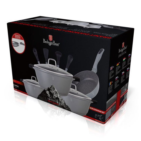 GARNKI BERLINGER HAUS GRANIT DIAMOND GRAY 11 ELE BH-1121 GARNKI BERLINGER HAUS GRANIT DIAMOND GRAY 11 ELE BH-1121