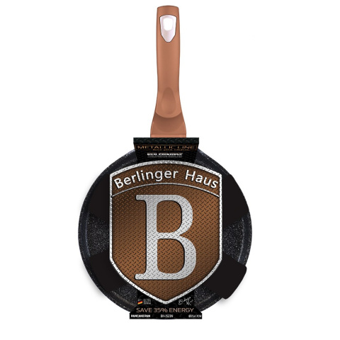 PATELNIA DO NALEŚNIKÓW 25CM BERLINGER HAUS METALLIC LINE ROSE GOLD BH-1523-N PATELNIA DO NALEŚNIKÓW 25CM BERLINGER HAUS METALLIC LINE ROSE GOLD BH-1523-N
