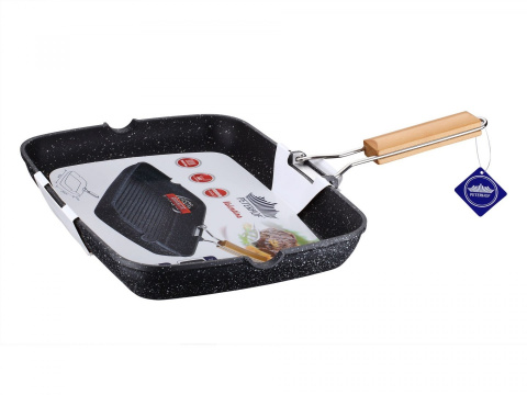 PATELNIA GRILLOWA 35CM ZE SKŁADANĄ RĄCZKĄ PETERHOF PH-25321 PATELNIA GRILLOWA 35CM ZE SKŁADANĄ RĄCZKĄ PETERHOF PH-25321
