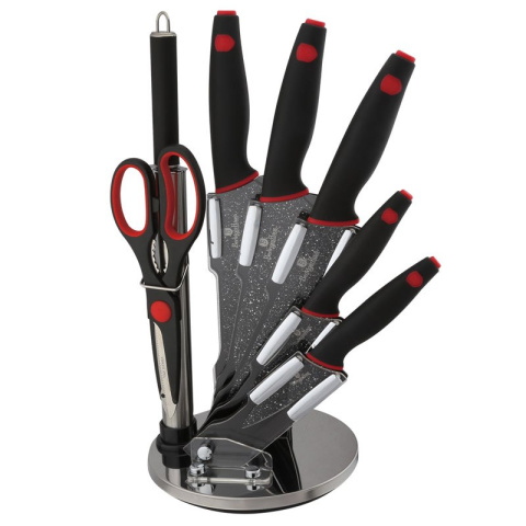 ZESTAW NOŻY 8 ELE. BERLINGER HAUS BLACK STONE TOUCH BH-2119 ZESTAW NOŻY 8 ELE. BERLINGER HAUS BLACK STONE TOUCH BH-2119