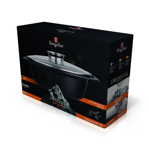 BRYTFANNA GRANITOWA 2 ELE. 3.8L 33cm BERLINGER HAUS GRANIT DIAMOND BH-1460 BRYTFANNA GRANITOWA 2 ELE. 3.8L 33cm BERLINGER HAUS GRANIT DIAMOND BH-1460