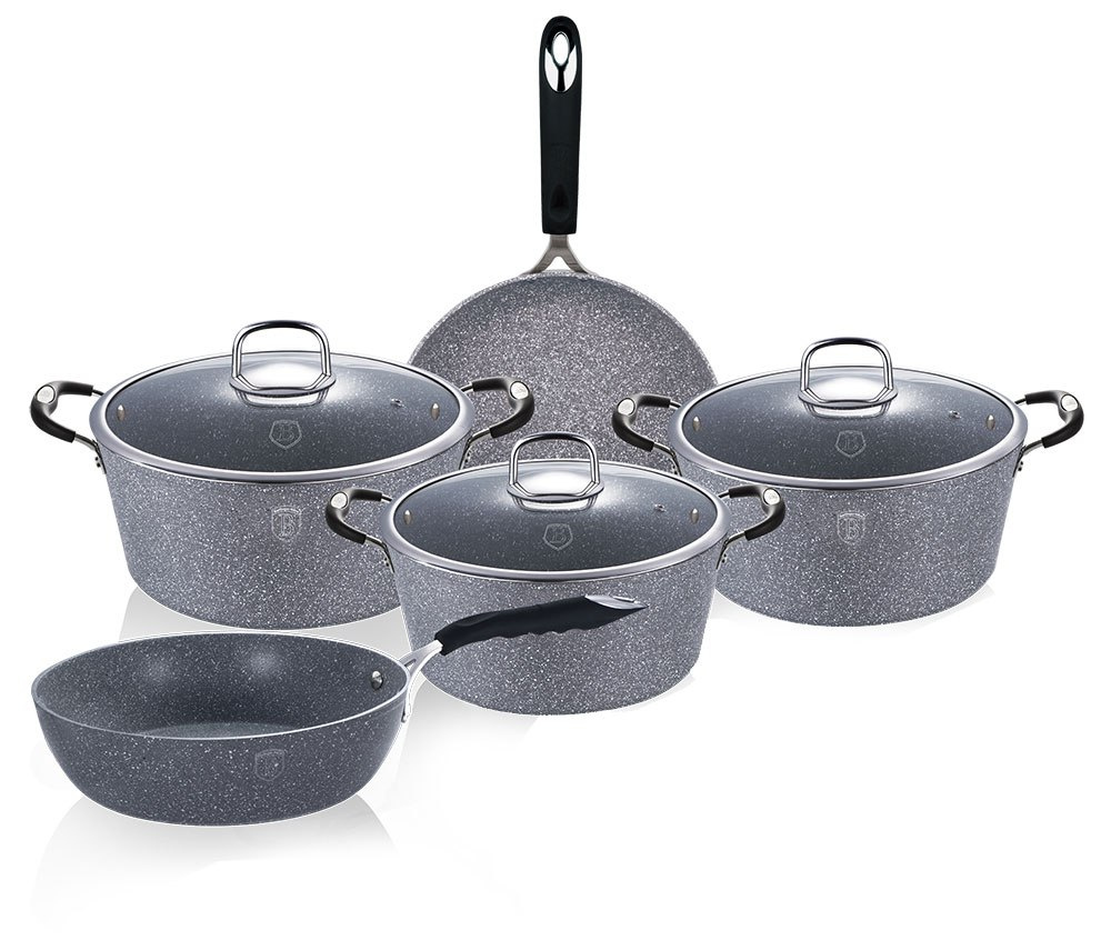 GARNKI BERLINGER HAUS GRAY STONE TOUCH 10 ELE BH-1167-N GARNKI BERLINGER HAUS GRAY STONE TOUCH 10 ELE BH-1167-N