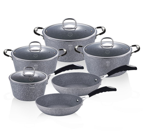GARNKI BERLINGER HAUS GRAY STONE TOUCH 10 ELE BH-1170-N GARNKI BERLINGER HAUS GRAY STONE TOUCH 10 ELE BH-1170-N