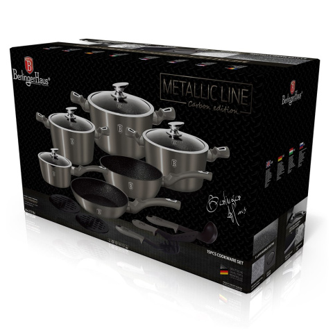 GARNKI BERLINGER HAUS METALLIC LINE CARBON 15 ELE BH-1223-N GARNKI BERLINGER HAUS METALLIC LINE CARBON 15 ELE BH-1223-N