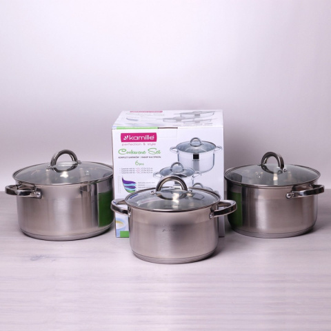 KOMPLET GARNKÓW 6 ELE KAMILLE KM-5630S KOMPLET GARNKÓW 6 ELE KAMILLE KM-5630S
