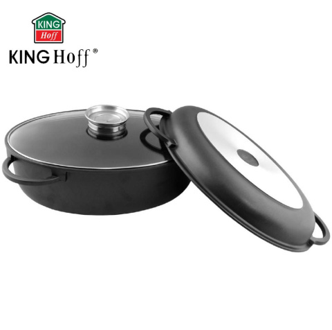 BRYTFANNA TEFLONOWA 3 ELE. KiNGHOFF 7.75L 38cm KH-3949 BRYTFANNA TEFLONOWA 3 ELE. KiNGHOFF 7.75L 38cm KH-3949