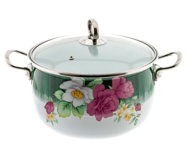 GARNEK EMALIOWANY 6.8L EDENBERG FLOWERS EB-1784-C GARNEK EMALIOWANY 6.8L EDENBERG FLOWERS EB-1784-C
