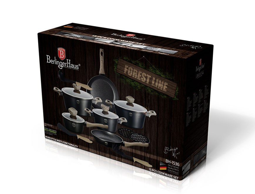 GARNKI BERLINGER HAUS EBONY MAPLE WOOD 15 ELE BH-1536 GARNKI BERLINGER HAUS EBONY MAPLE WOOD 15 ELE BH-1536