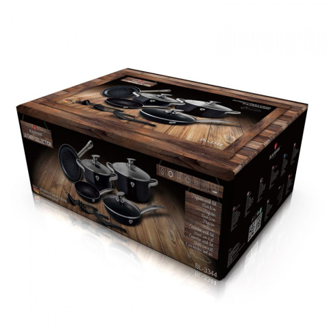 GARNKI BLAUMANN LE CHEF BLACK 11 ELE BL-3344 GARNKI BLAUMANN LE CHEF BLACK 11 ELE BL-3344