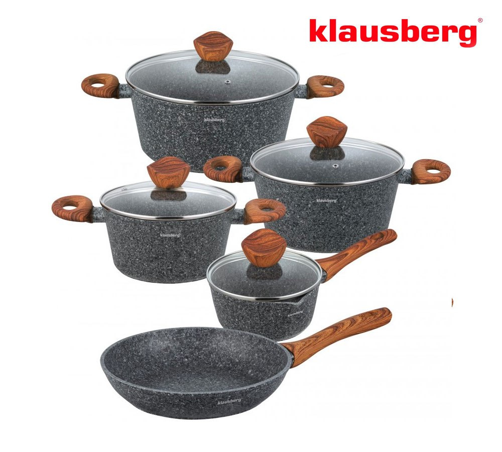 GARNKI GRANITOWE WOOD LINE 9 ELE. KLAUSBERG KB-7241 GARNKI GRANITOWE WOOD LINE 9 ELE. KLAUSBERG KB-7241