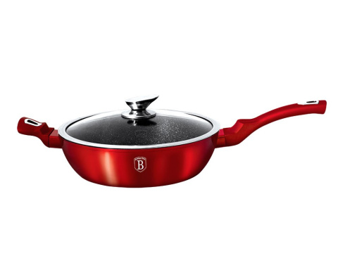 PATELNIA GRANITOWA 28CM BERLINGER HAUS BURGUNDY METALLIC LINE BH-1260-N PATELNIA GRANITOWA 28CM BERLINGER HAUS BURGUNDY METALLIC LINE BH-1260-N