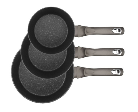 ZESTAW 3 PATELNI GRANITOWYCH 20/24/28CM BERLINGER HAUS METALLIC LINE CARBON BH-1273-N ZESTAW 3 PATELNI GRANITOWYCH 20/24/28CM BERLINGER HAUS METALLIC LINE CARBON BH-1273-N
