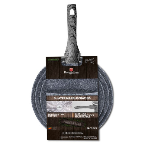 ZESTAW PATELNI 3 ELE. BERLINGER HAUS FOREST LINE EBONY SMOKED BH-1579 ZESTAW PATELNI 3 ELE. BERLINGER HAUS FOREST LINE EBONY SMOKED BH-1579