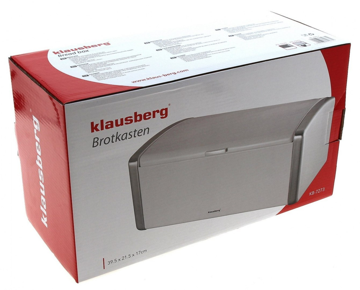 CHLEBAK STALOWY BIAŁY KLAUSBERG KB-7273 CHLEBAK STALOWY BIAŁY KLAUSBERG KB-7273